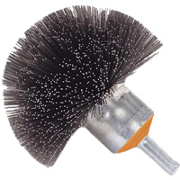 Brosse sph&eacute;rique mont&eacute;e &agrave; fils cr&ecirc;p&eacute;s, 1-1/2", Fils 0,008", Tige 1/4" Distribution Jean Lapalme