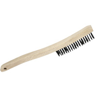3LH Hand Scratch Brush, Carbon Steel, 3 x 19 Wire Rows, 13-3/4" Long Distribution Jean Lapalme