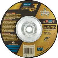Quantum3 SG Saucer Wheel, 7" x 1/4", 5/8"-11 Arbor, Ceramic Alumina, Type 28 Distribution Jean Lapalme