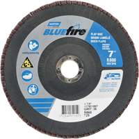 Disque &agrave; lamelle conique centr&eacute; BlueFire R884P/R884V/R860, 7" x 7/8", Type 29, Grain P36, Alumine de zirconium Distribution Jean Lapalme