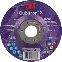 Cubitron 3 meule a moyeu d&eacute;port&eacute;, 4-1/2" x 1/4", Arbre 7/8", C&eacute;ramique, Type T27 Distribution Jean Lapalme