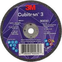 Cubitron 3 Cut-Off Wheel, 3" x 0.035", 1/4" Arbor, Type T1, Ceramic, 21000 RPM Distribution Jean Lapalme