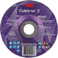 Cubitron 3 Cut-Off Wheel, 5" x 0.09", 7/8" Arbor, Type T27, Ceramic, 12250 RPM Distribution Jean Lapalme