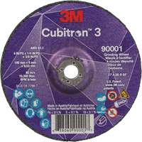 Cubitron 3 Depressed Centre Grinding Wheel, 4" x 1/4", 3/8" Arbor, Ceramic, Type T27 Distribution Jean Lapalme