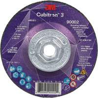 Cubitron 3 Depressed Centre Grinding Wheel, 4-1/2" x 1/4", 5/8"-11 Arbor, Ceramic, Type T27 Distribution Jean Lapalme