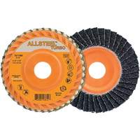 ALLSTEEL Turbo Flap Disc, 4-1/2" x 5/8"-11, 40 Grit, Zirconia Alumina Distribution Jean Lapalme