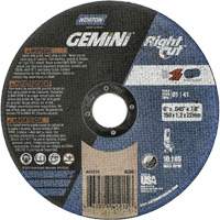 Gemini RightCut Right Angle Cut-Off Wheel, 6" x 0.045", 7/8" Arbor, Type 01/41, Aluminum Oxide, 10185 RPM Distribution Jean Lapalme