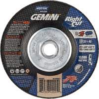 Gemini RightCut Right Angle Cut-Off Wheel, 4-1/2" x 0.045", 5/8"-11 Arbor, Type 27/42, Aluminum Oxide, 13580 RPM Distribution Jean Lapalme