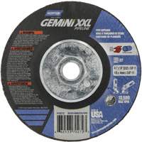 Gemini XXL Grinding & Cutting Wheel, 4-1/2" x 1/8", 5/8"-11 Arbor, Type 27, Aluminum Oxide Distribution Jean Lapalme