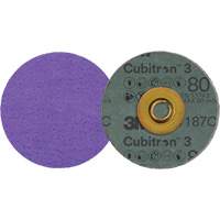 Cubitron 3 Roloc Fibre Disc, 3" Dia., 80+ Grit, Ceramic Distribution Jean Lapalme