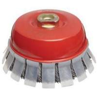 Knotted Wire Cup Brush with Protective Guard, 2-3/4" Dia. x 5/8"-11 Arbor Distribution Jean Lapalme