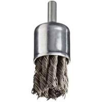 Brosse &agrave; fils nou&eacute;s avec moyeu, 1" dia. x 1/4" arbre Distribution Jean Lapalme