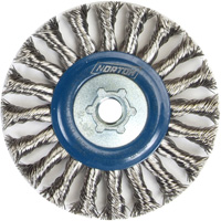 Roue compl&egrave;te de c&acirc;ble de torsion, Dia. 4", Fils 0,02", Arbre 5/8"-11, Acier inoxydable Distribution Jean Lapalme
