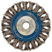 Roue compl&egrave;te de c&acirc;ble de torsion, Dia. 5", Fils 0,02", Arbre 5/8"-11, Acier inoxydable Distribution Jean Lapalme