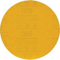 Disque abrasif dor&eacute; Hookit 09260, dia 6", Grain 600, Oxyde d'aluminium, Poids C Distribution Jean Lapalme