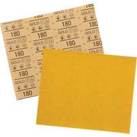 Feuille abrasive dor&eacute;e 12545, 9" x 11", Grain 180, Oxyde d'aluminium Distribution Jean Lapalme