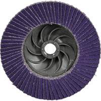 Cubitron 3 Conical  Flap Disc with Quick Change 1169F, 4-1/2" x 5/8"-11, Type T29, 80+ Grit, Ceramic Distribution Jean Lapalme