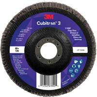 Cubitron 3 Conical  Flap Disc 1169F, 5" x 7/8", Type T29, 80+ Grit, Ceramic Distribution Jean Lapalme