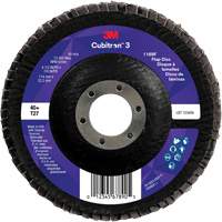 Cubitron 3 Flat Flap Disc 1169F, 4-1/2" x 7/8", Type T27, 40+ Grit, Ceramic Distribution Jean Lapalme