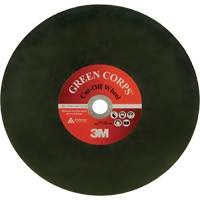 Disque &agrave; tronçonner Green Corps, 13-9/10" x 0,118", Arbre de 1", C&eacute;ramique, 20 000 Tr/min Distribution Jean Lapalme