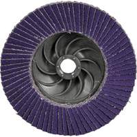 Disque &agrave; lamelles Cubitron 3 1169F, 5" x 5/8"-11, Type T27, Grain 60+, C&eacute;ramique Distribution Jean Lapalme