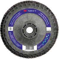 Disque &agrave; lamelles Cubitron 3 1169F, 5" x 5/8"-11, Type T27, Grain 40+, C&eacute;ramique Distribution Jean Lapalme