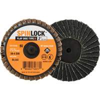SPINLOCK Flap Disc, 2" x 40 Grit, Aluminum Oxide Distribution Jean Lapalme