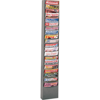 Pr&eacute;sentoirs, Stationnaire, 20 fentes, Acier, 13-1/8" la x 4-1/8" p x 58-1/2" h Distribution Jean Lapalme