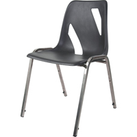 Chaise empilable, Vinyle, Hauteur 31", Capacit&eacute; 275 lb, Noir Distribution Jean Lapalme