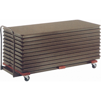 Chariots de table empilables plats, 97,5" la x 31,25" p x 36,25" h Distribution Jean Lapalme