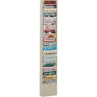 Porte-documents, Mural, 20 fentes, Acier, 9-3/4" la x 4-1/8" p x 58" h Distribution Jean Lapalme