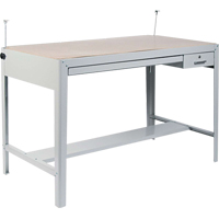 Precision Drafting Table Base, 56-3/8" W x Grey Distribution Jean Lapalme