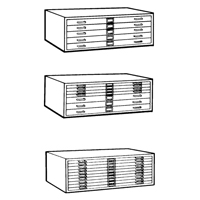 Steel Plan Files, 5 Drawers, 40-3/8" W x 29-3/8" D x 16-1/2" H Distribution Jean Lapalme