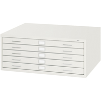 Steel Plan Files-5 Drawer, 5 Drawers, 40-3/8" W x 29-3/8" D x 16-1/2" H Distribution Jean Lapalme
