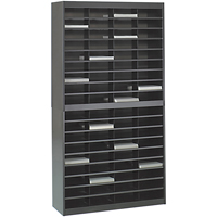 Heavy-duty Literature Organizers, Stationary, 72 Slots, Steel, 37-1/2" W x 12-3/4" D x 71" H Distribution Jean Lapalme