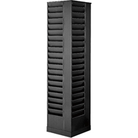 Pr&eacute;sentoirs, Rotatif, 92 fentes, Acier, 14-1/8" la x 14-1/8" p x 66" h Distribution Jean Lapalme
