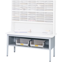 Mobilier E-Z Sort pour la salle du courrier- Tables de tri avec tablette-Dessus de table, 60" la x 28" p x 36" h, Stratifi&eacute; Distribution Jean Lapalme