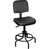 6000 Series Stool with Back, Stationary, Adjustable Height, 250 lbs. Capacity Distribution Jean Lapalme