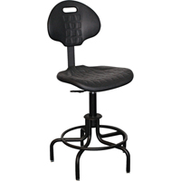 6000 Series Stool with Back, Stationary, Adjustable Height, 250 lbs. Capacity Distribution Jean Lapalme