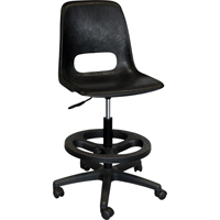 Tabouret avec dossier pour classe de s&eacute;rie 800, Mobile, Ajustable Hauteur, Capacit&eacute; 250 lb Distribution Jean Lapalme