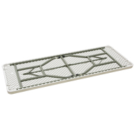 Table pliante, Rectangulaire, 72" l x 30" la, Poly&eacute;thyl&egrave;ne, Blanc Distribution Jean Lapalme