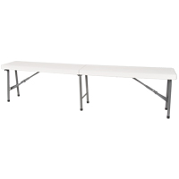 Banc pliant, Poly&eacute;thyl&egrave;ne, 72" lo x 12" la x 17" h Distribution Jean Lapalme