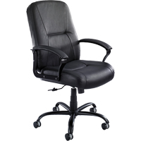 Serenity Big & Tall Chair, Leather, Black, 500 lbs. Capacity Distribution Jean Lapalme
