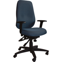 Cierra Petite Series Ergonomic Chairs, Fabric, Blue, 300 lbs. Capacity Distribution Jean Lapalme