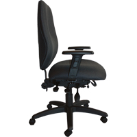 Cierra Heavy Duty Ergonomic Chairs, Fabric, Black, 400 lbs. Capacity Distribution Jean Lapalme
