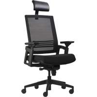 Chaises de bureau A-37 Activ, Mailles, Noir, Capacit&eacute; 275 lb Distribution Jean Lapalme
