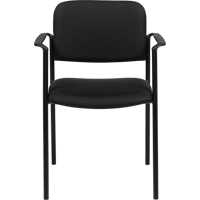 Chaises empilables, Tissu, Hauteur 32", Capacit&eacute; 300 lb, Noir Distribution Jean Lapalme