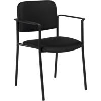 Chaises empilables, Tissu, Hauteur 32", Capacit&eacute; 300 lb, Noir Distribution Jean Lapalme