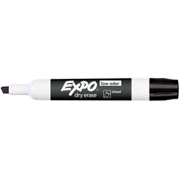Marqueur Expo pour tableau blanc, noir, Noir, Pointe Ciseau Distribution Jean Lapalme