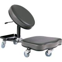 Chaise ergonomique Flex, Vinyle, Noir/gris Distribution Jean Lapalme